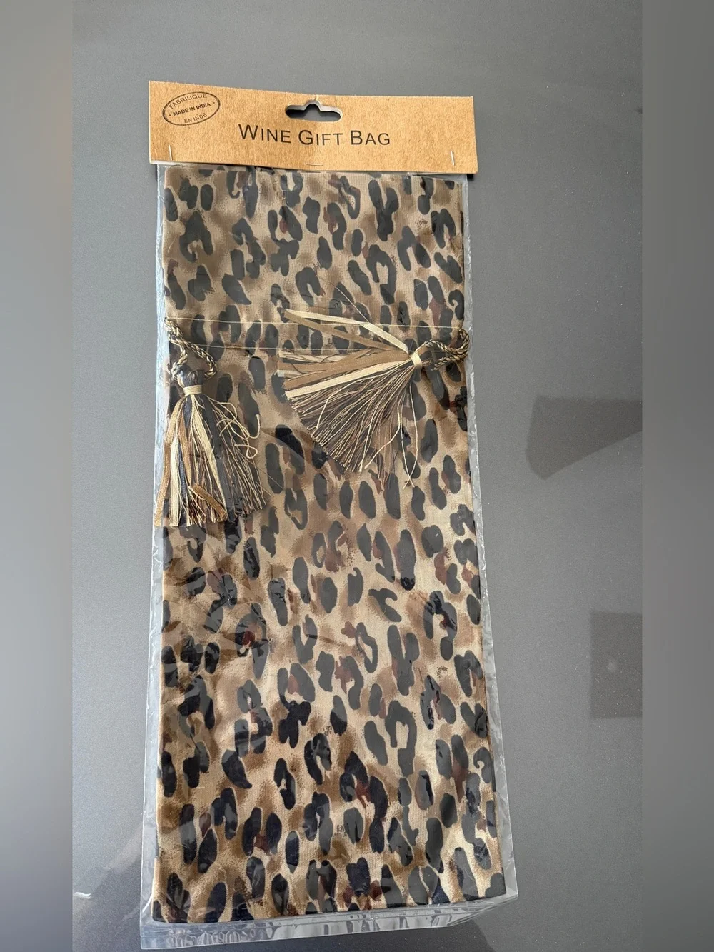 🆕Animal Print Wine Gift Bags - Set of 4 Sealed
